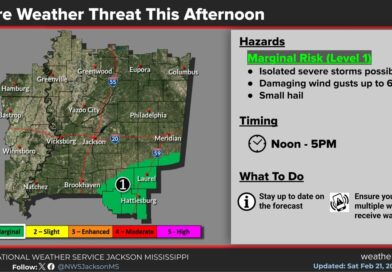 Severe storms possible in southeastern Mississippi this afternoon Good morning!