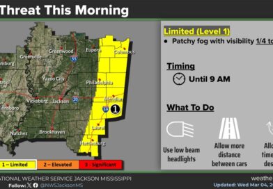 Dense fog possible in eastern Mississippi this morning Good morning!