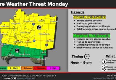 Severe storms with large hail and damaging winds possible Monday evening Severe storms capable of hail up to golfball size and damaging wind gusts are possible over the area