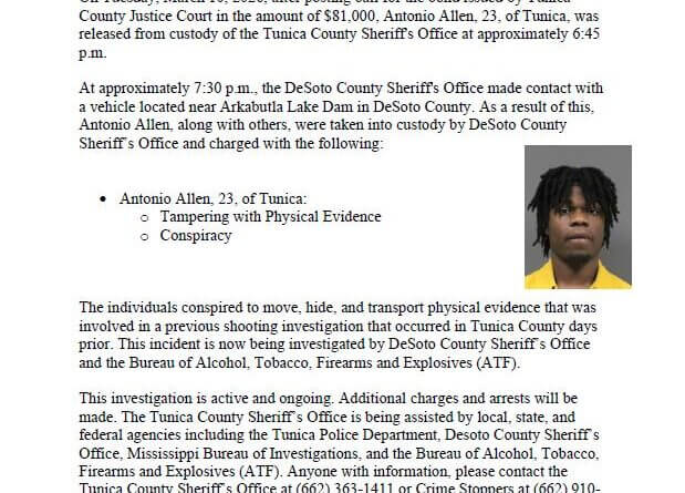 Multiple arrests made in Tunica County shooting and gang-related investigations Photos from Tunica County Sheriff's Office's post