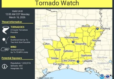 Tornado Watch Issued for Parts of Louisiana and Mississippi Photos from US National Weather Service Jackson Mississippi's post
