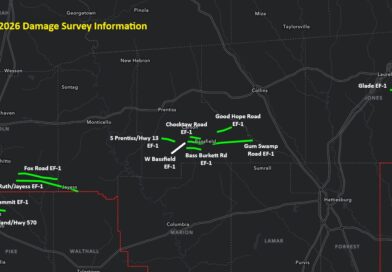 Storm damage surveys confirm nine EF-1 tornadoes in Mississippi and Louisiana Damage surveys are still ongoing from the storms that occurred Wednesday night