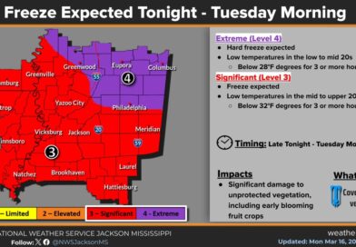 Cold front brings significant freeze expected overnight into Tuesday Much colder air behind a cold front will lead to a significant freeze tonight into Tuesday morning