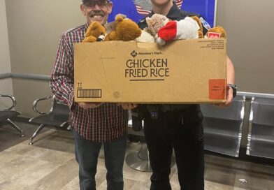 Police Department Receives Teddy Bears for Child Comfort Thank you to Mr