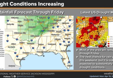 Unseasonably Warm with Clouds and Possible Showers in Mississippi Delta Photos from US National Weather Service Jackson Mississippi's post