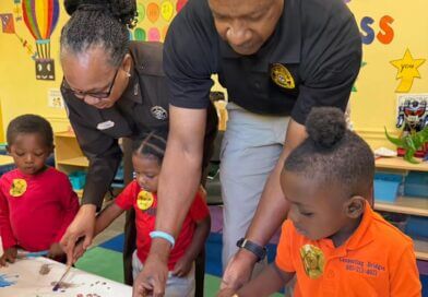 HCSO deputies engage with children during community event HCSO Deputies in action and engaging the children