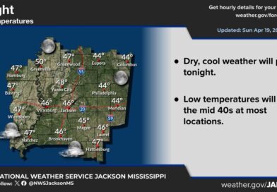 Clear and cool conditions expected overnight, mild and sunny start to the week It will be cool, dry, and mostly clear across the area tonight