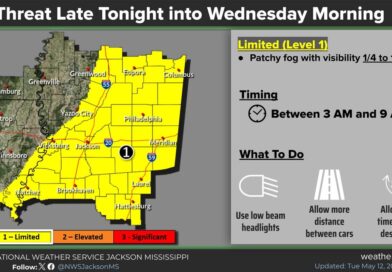 Fog expected in parts of ArkLaMiss early Wednesday morning Good morning ArkLaMiss area!!